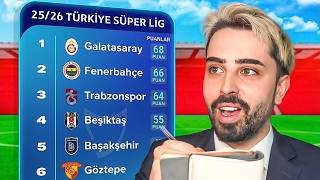 ŞAMPİYON KİM OLACAK? // FC 26 SÜPER LİG SON 5 HAFTA SİMÜLASYONU