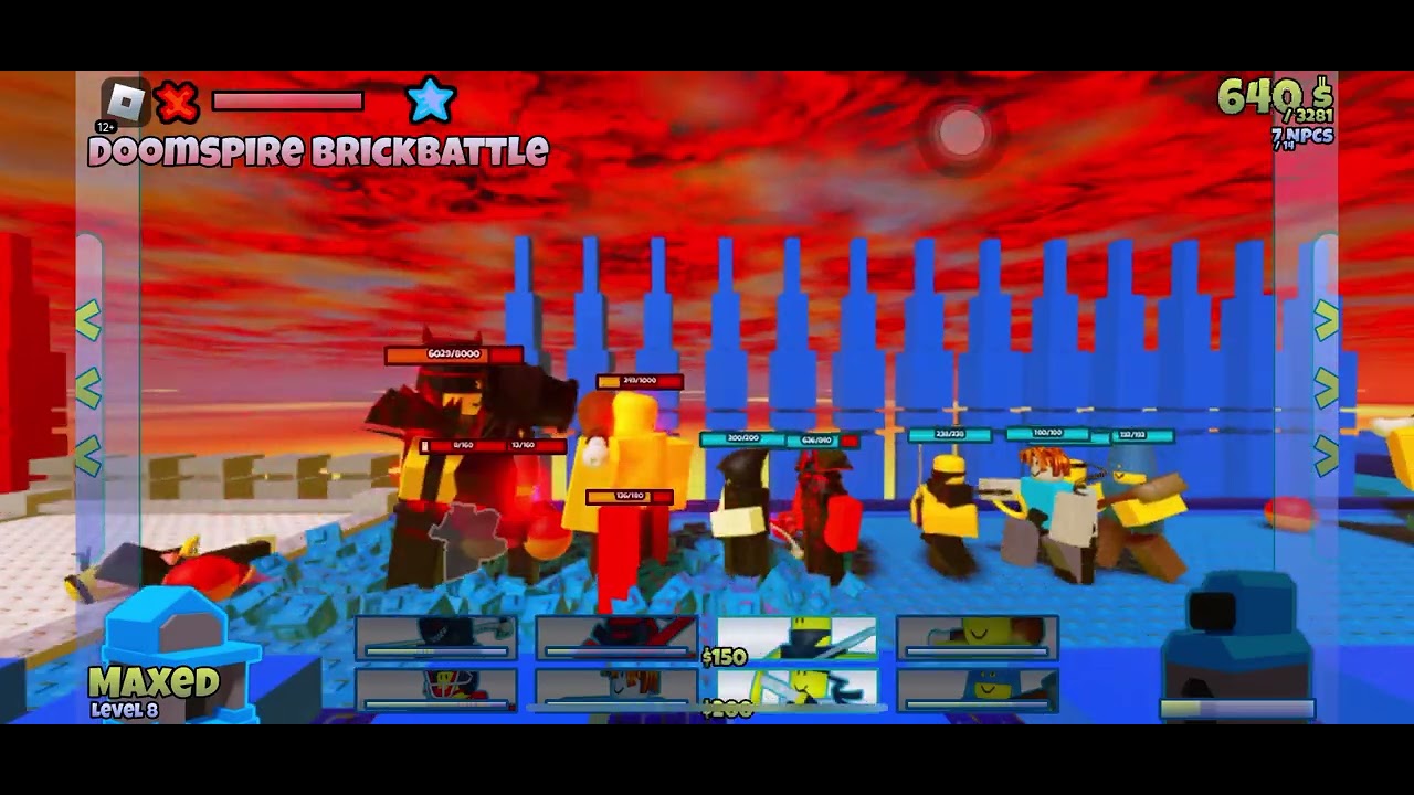 ALL BOSS CHAPTER 1 IN THE BATTLE BRICK - YouTube