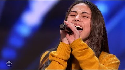 Ashley Marina: 12 Year Old WOWS With An Emotional Original For Her Dad!| America's Got Talent 2020
