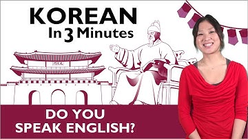 Learn Korean - Do you speak English?
