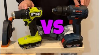 One Drill Sucks? - Ryobi HP Compact Drill Vs Bosch 490 Hammer Drill!