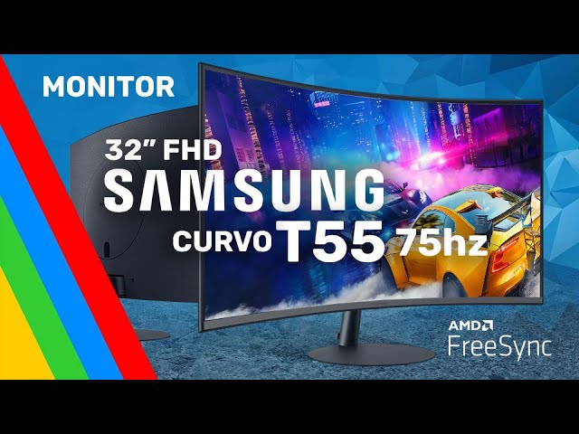 Monitor Curvo SAMSUNG T55 32 75Hz FHD 1000R 