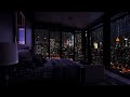 The Sound of Rain for Sleep - Sleeping in a Million Dollar Apartment in NY -  Rain Sleep ASMR