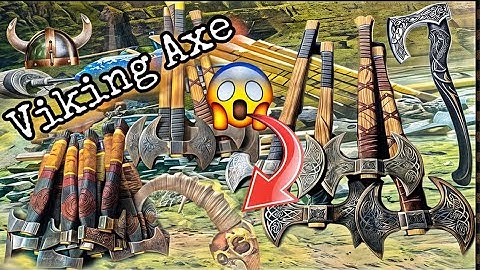 Axe making video new article Damascus steel viking axe Baloch axe maker #viral #trending #vikingaxe