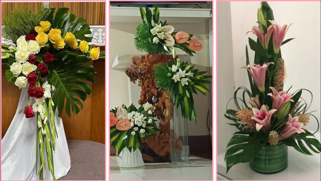adorable loves Church flower arrangement modern Church flower decoration