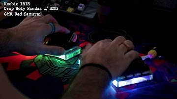 Keebio Iris w/ Drop Holy Pandas Keyboard Sound Test ASMR