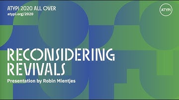 Reconsidering Revivals | Robin Mientjes | ATypI 2020 All Over