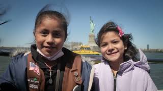 Girl Scout Troop 6000 Visits Ellis Island