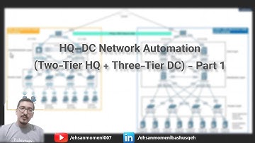 Two-Tier HQ & Three-Tier Data Center Automation using Ansible - Session 1 - Network Topology Design