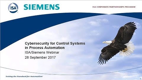 Cybersecurity for Control Systems in Process Automation - European Session