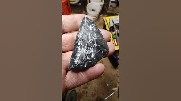 Mexican green Grey banded Knapped using my new indirect percussion boosted pressure flaking method