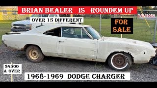 Brian Bealer Is Roundem Up For Sale Over 15 Different 1968 1969 Dodge Charger 4500 Over