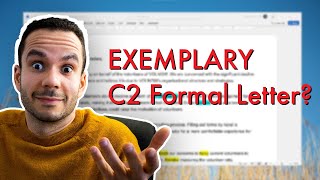 Perfect Cambridge English C2 Proficiency (CPE) Formal Letter: the perfect example.