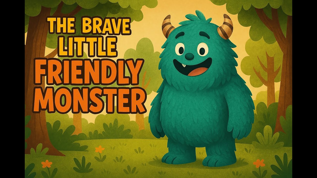 The Brave Little Friendly Monster 🐾 | Heartwarming Kids Story About Kindness & Courage