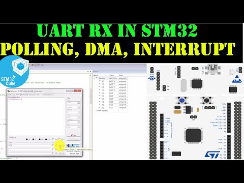 Receive data using UART in STM32 || Poll || Interrupt || DMA