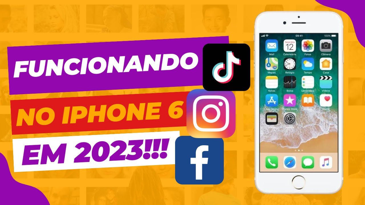 Como configurar e usar apps no Iphone 6 em 2023 - INSTAGRAM, FACEBOOK E  TIKTOK FUNCIONANDO! 