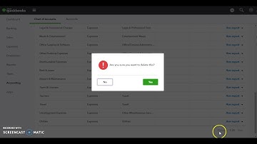 Chart of Account Edit, Delete, Create sub Account in Quickbook online