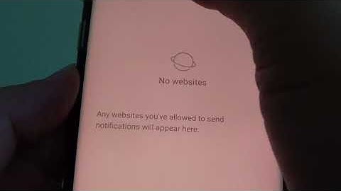Samsung Galaxy S8: How to Enable / Disable Internet Web Notifications