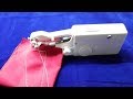 How to use handheld sewing machine portable and cordless handy stitch handheld sewing machine demo