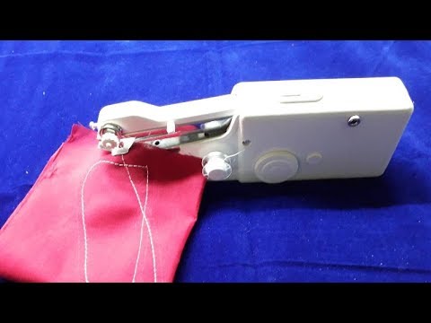 How to use Handheld Sewing Machine/ Portable and Cordless Handy Stitch/ Handheld Sewing Machine demo