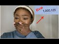 Small Youtuber Hits one million Subscribers FAST | Live emotional reaction. Try not to cry.