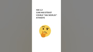 LOLCode: a funny programming language! #coding #programming