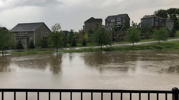 Retention pond overflow