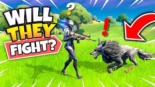 Will WOLVES Fight BOSS Spire Assassin in Fortnite? (Mythbusters)