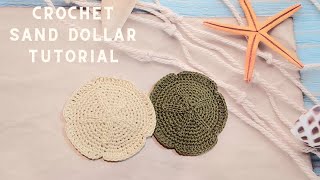 Sand Dollar Coaster  Free Crochet Pattern - Hooked by Kati