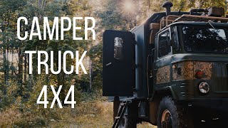 Camper Truck  Russia 4x4/Полноприводный Автодом своими руками видео