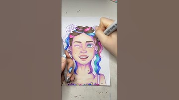 Easter Drawing Timelapse 💐 should I post more videos like this? #shorts #easter #art #drawing