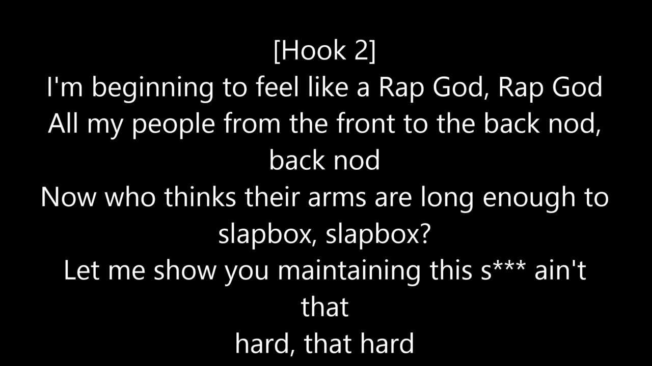 Eminem - Rap God Lyrics Chords - Chordify