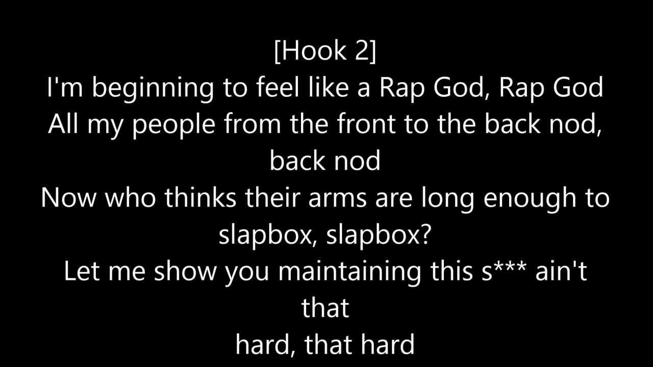 Eminem - Rap God Lyrics [CLEAN EDIT] 