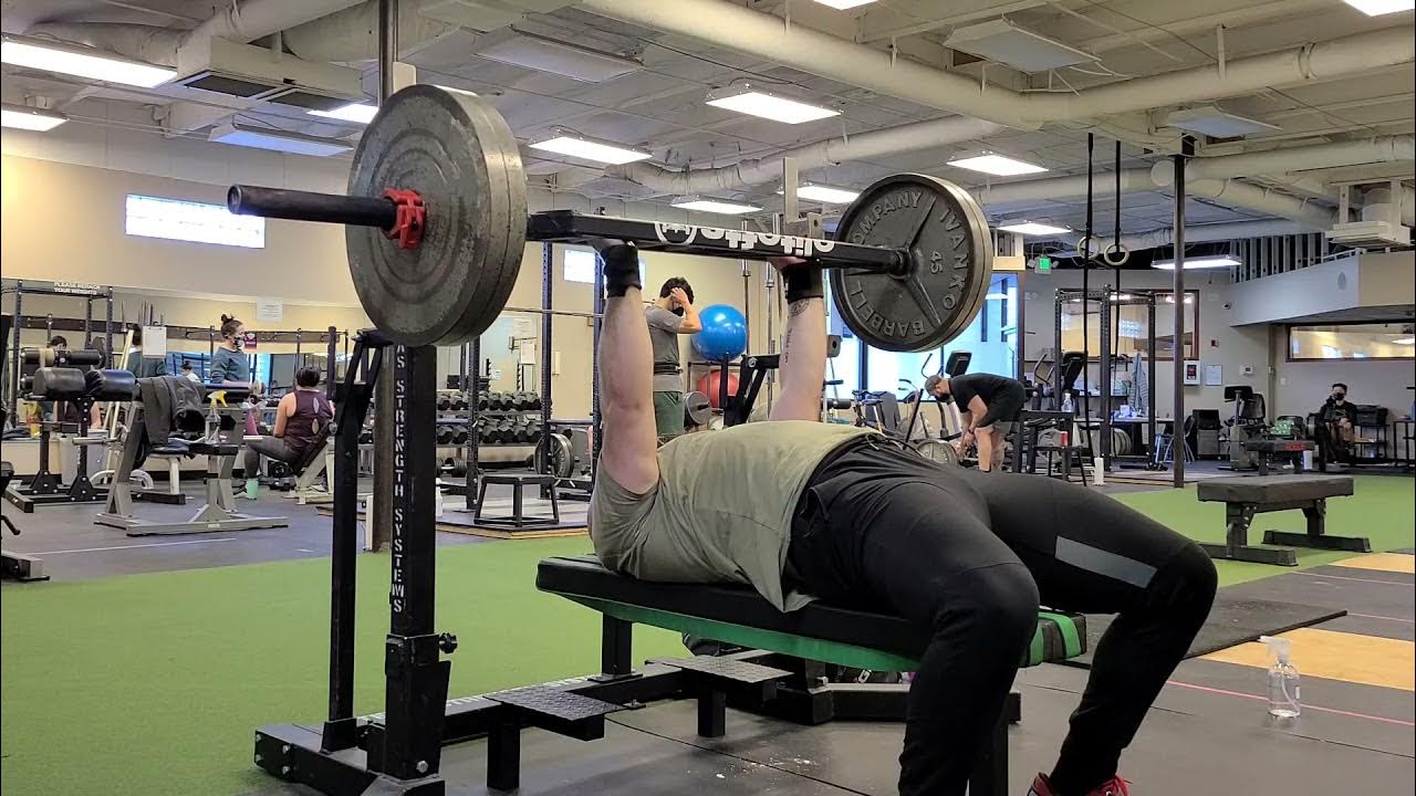 Football Bar Bench Press - Week 3 / Day 3 - YouTube