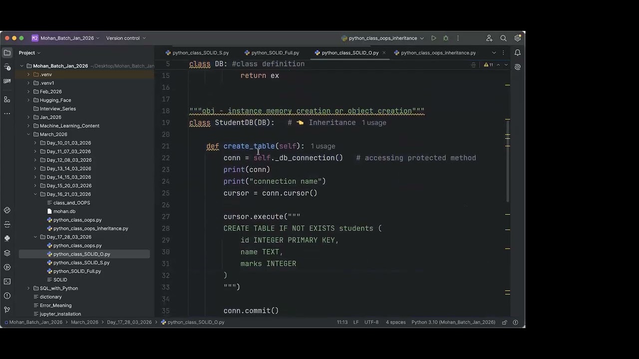 Learn Python From Scratch - Day 17 - Python OOPS - SOLID Principle ...