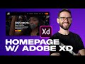 DESIGN A HOMEPAGE WITH ADOBE XD: Free Web Design Course 2020 | Episode 14