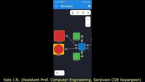 D Flip flop working using Smart Logic Simulator App
