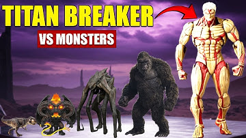 Armored Titan vs Giant Monsters | 3D Giant Monster Size Comparison 2025