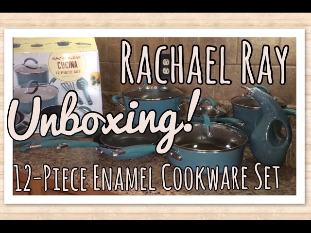 Rachael Ray Cookware Set with 13 Pieces UNBOXING 