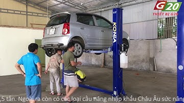 Vận hành cầu nâng 2 trụ Konia| Cầu nâng sửa chữa ô tô
