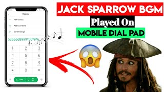 😱 Pirates of the Caribbean Theme Played On mobile Dial Pad screenshot 1