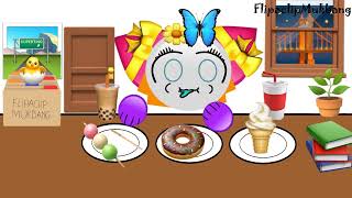 Emojicat mukbang cartoon part 6 / Flipaclip mukbang / Hoạt hình ăn uống screenshot 2