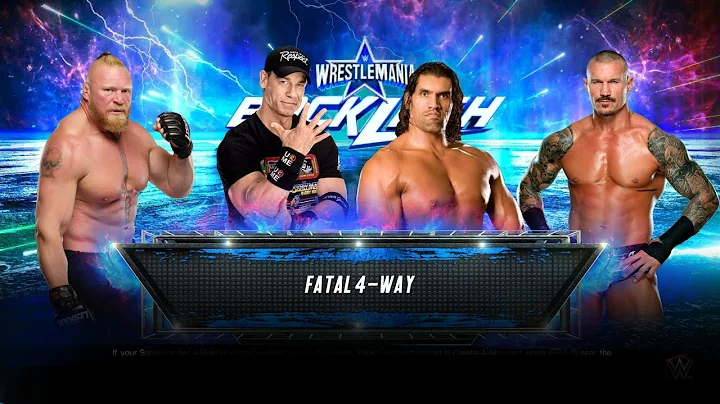 BROCK LESNAR VS JOHN CENA VS THE GREAT KHALI VS RANDY ORTON