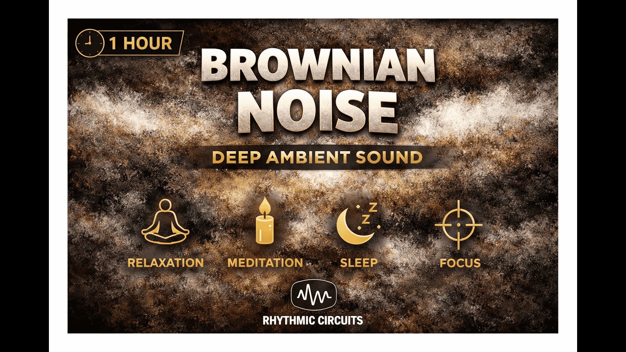 1 Hour Brownian Noise | Deep Sleep, Relaxation & Focus | No Music ...
