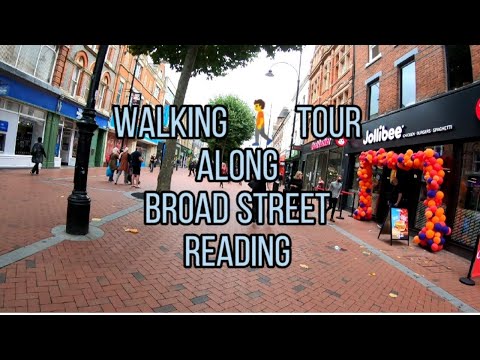 BROAD STREET READING WALKING 🚶‍♂️ TOUR #READING #berkshire