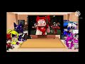 Gacha life fnaf and sister location react to don't come crying -lazy-