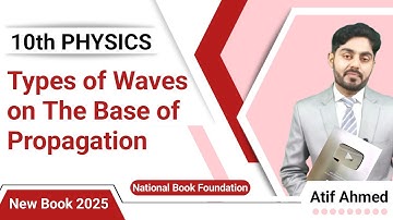 Types of waves on the base of propagation class 10 nbf || by Atif Ahmed || Federal board || in urdu