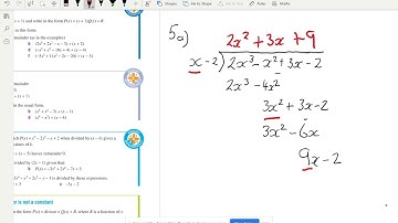 Year 10 5.3 Cambridge Ex 10G Q5ae7a dividing polynomials