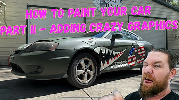 How To Paint Your Car Part II - Adding Crazy Graphics DIY with Eastwood
