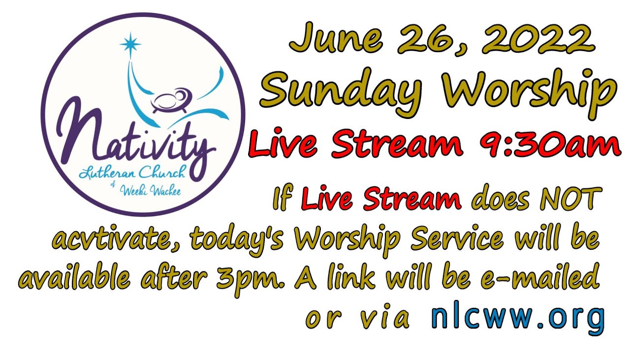 Nativity Lutheran Church (ELCA) of Weeki Wachee Florida, Sunday Worship